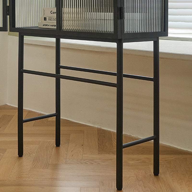 Glass Door Display Cabinet Multi-shelf Storage Cabinet for Living Room Clearhalo 'Display & China Cabinets' 'display_china_cabinets' 'furn' 'furn_display_china_cabinets' 'Furniture' 'Kitchen & Dining Furniture' 5982225