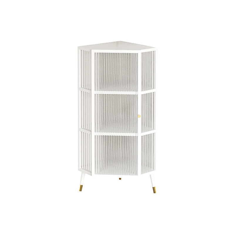 Metal Industrial Curio Cabinet Glass Doors Display Cabinet for Living Room, 16"L X 16"W Clearhalo 'Display & China Cabinets' 'display_china_cabinets' 'furn' 'furn_display_china_cabinets' 'Furniture' 'Kitchen & Dining Furniture' 5982301