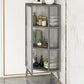 Metal Industrial Curio Cabinet Glass Doors Display Cabinet for Living Room, 16"L X 16"W Clearhalo 'Display & China Cabinets' 'display_china_cabinets' 'furn' 'furn_display_china_cabinets' 'Furniture' 'Kitchen & Dining Furniture' 5982312