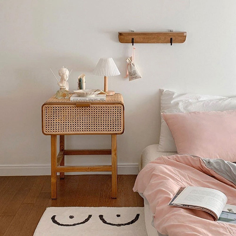 Table de nuit de nuit contemporaine avec armoires .23.6 "