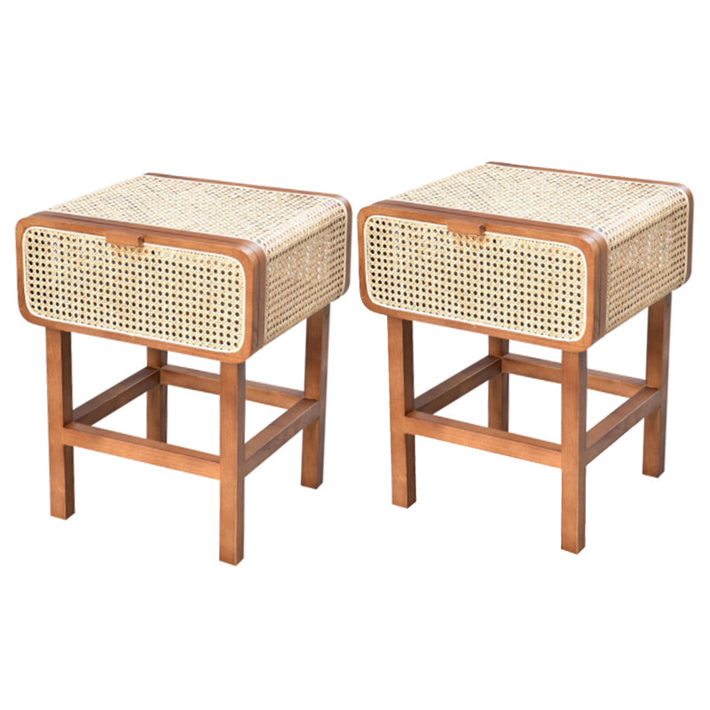 Table de nuit de nuit contemporaine avec armoires .23.6 "