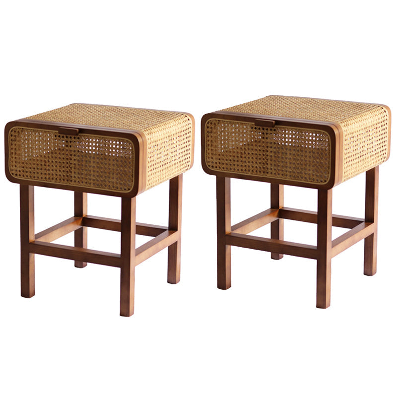 Table de nuit de nuit contemporaine avec armoires .23.6 "