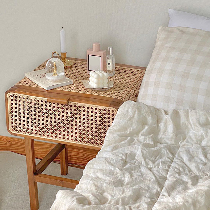 Table de nuit de nuit contemporaine avec armoires .23.6 "