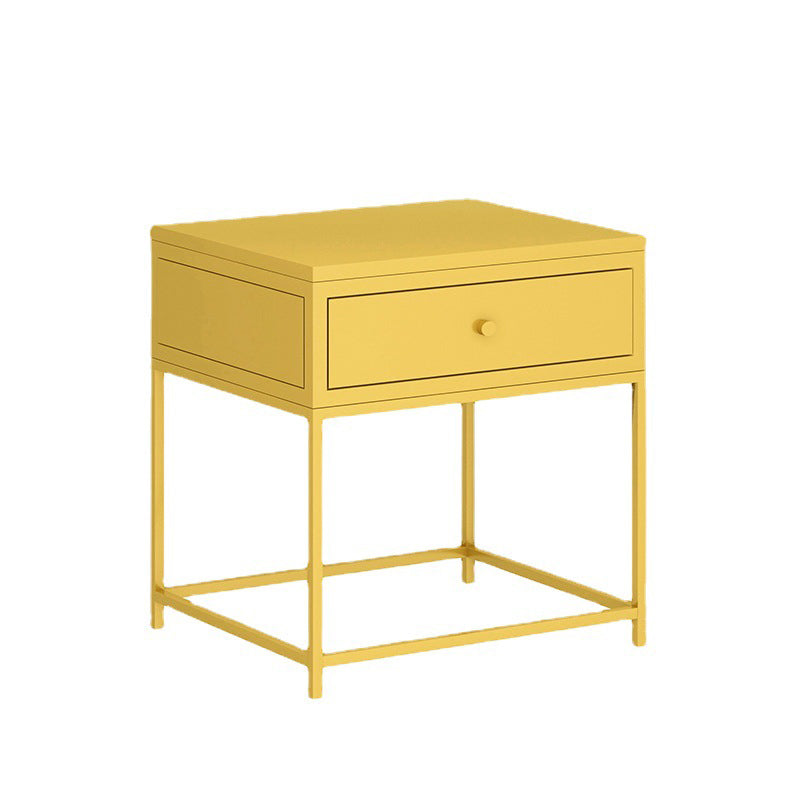 Tablette de chevet en métal à 1 dessin, 21,7 "