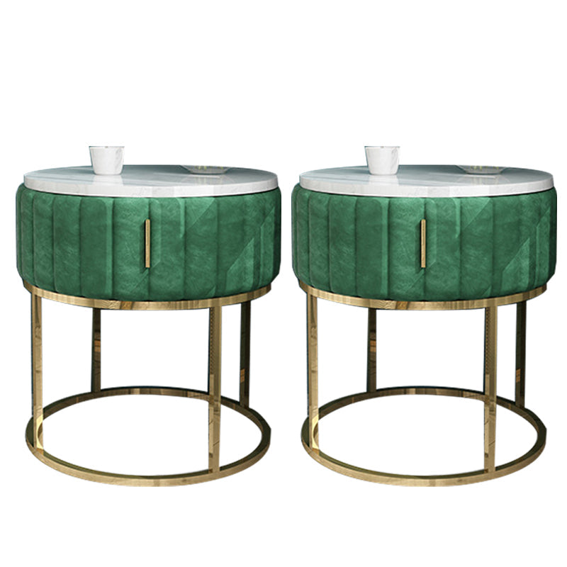 Armoire de chevet en métal et en ardoise Table de chevet minimaliste moderne avec tiroir