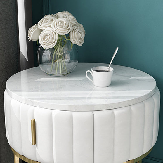 Armoire de chevet en métal et en ardoise Table de chevet minimaliste moderne avec tiroir