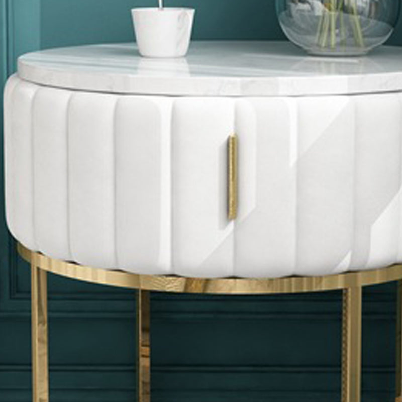 Armoire de chevet en métal et en ardoise Table de chevet minimaliste moderne avec tiroir