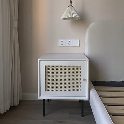 Mesa de acento de madera contemporánea Noche 23.6 "Cama de altura Nightsand