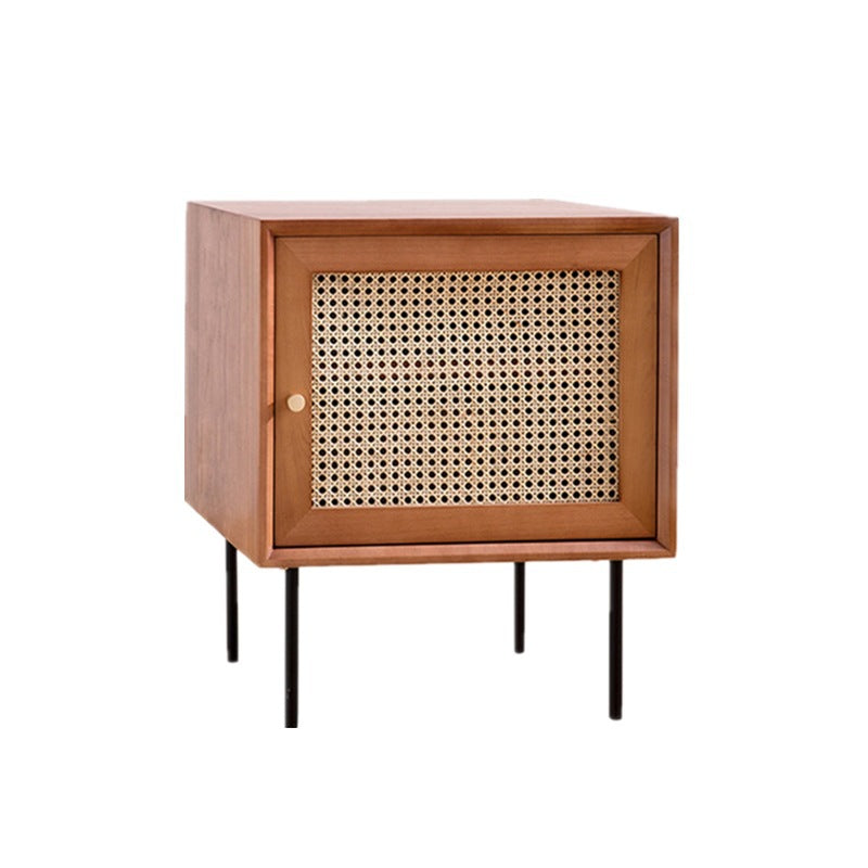 Mesa de acento de madera contemporánea Noche 23.6 "Cama de altura Nightsand