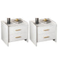 Wooden Bedside Cabinet Modern Minimalist Bedside Table with Drawers
