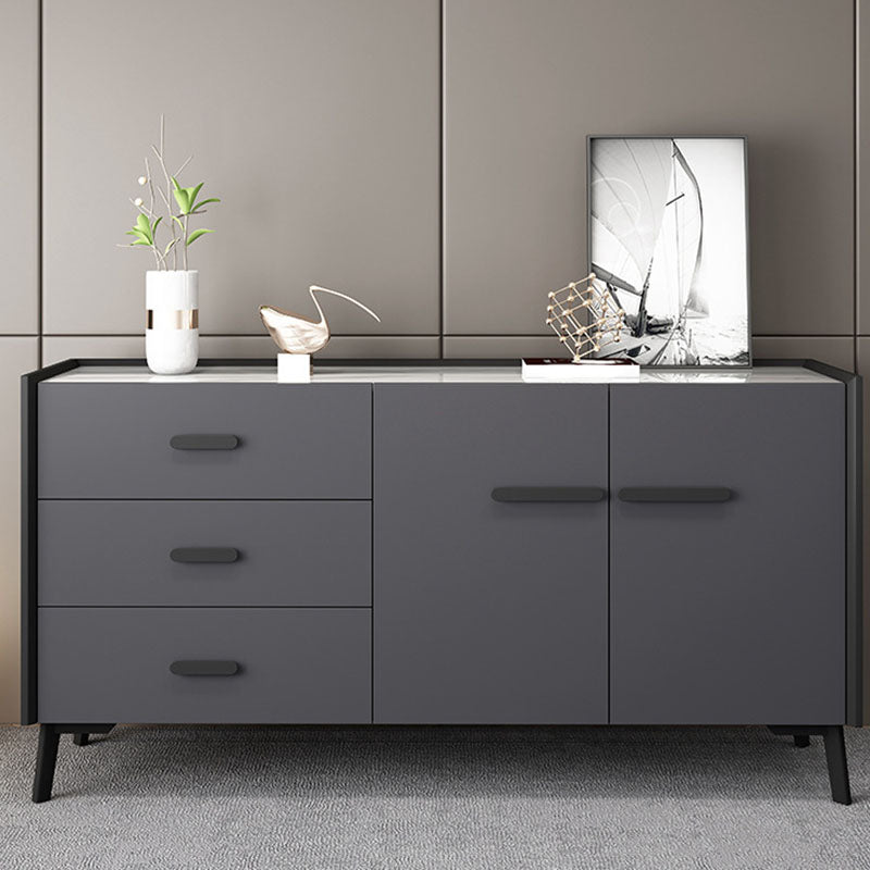 Contemporary Stone Chest Bedroom Horizontal Storage Chest with Drawers Grey Clearhalo 'Bedroom Furniture' 'Dressers & Chests' 'dressers_chests' 'furn' 'furn_dressers_chests' 'Furniture' 5982673
