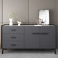 Contemporary Stone Chest Bedroom Horizontal Storage Chest with Drawers 59"L x 16"W x 33"H Grey Clearhalo 'Bedroom Furniture' 'Dressers & Chests' 'dressers_chests' 'furn' 'furn_dressers_chests' 'Furniture' 5982675