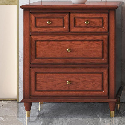 Coffre de rangement en bois massif traditionnel américain, 16,11 "W