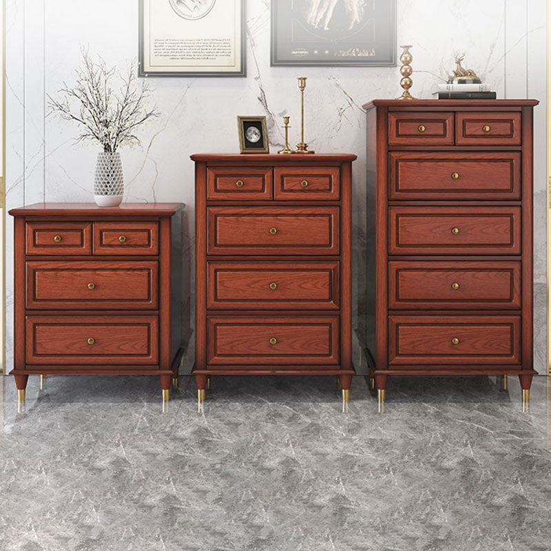 Coffre de rangement en bois massif traditionnel américain, 16,11 "W