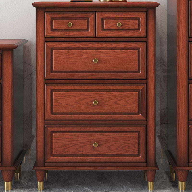 Coffre de rangement en bois massif traditionnel américain, 16,11 "W