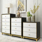 Glam Wooden Bedroom Storage Chest Vertical Chest with Drawers Clearhalo 'Bedroom Furniture' 'Dressers & Chests' 'dressers_chests' 'furn' 'furn_dressers_chests' 'Furniture' 5982751