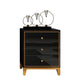 Glam Wooden Bedroom Storage Chest Vertical Chest with Drawers Black 3 Clearhalo 'Bedroom Furniture' 'Dressers & Chests' 'dressers_chests' 'furn' 'furn_dressers_chests' 'Furniture' 5982752