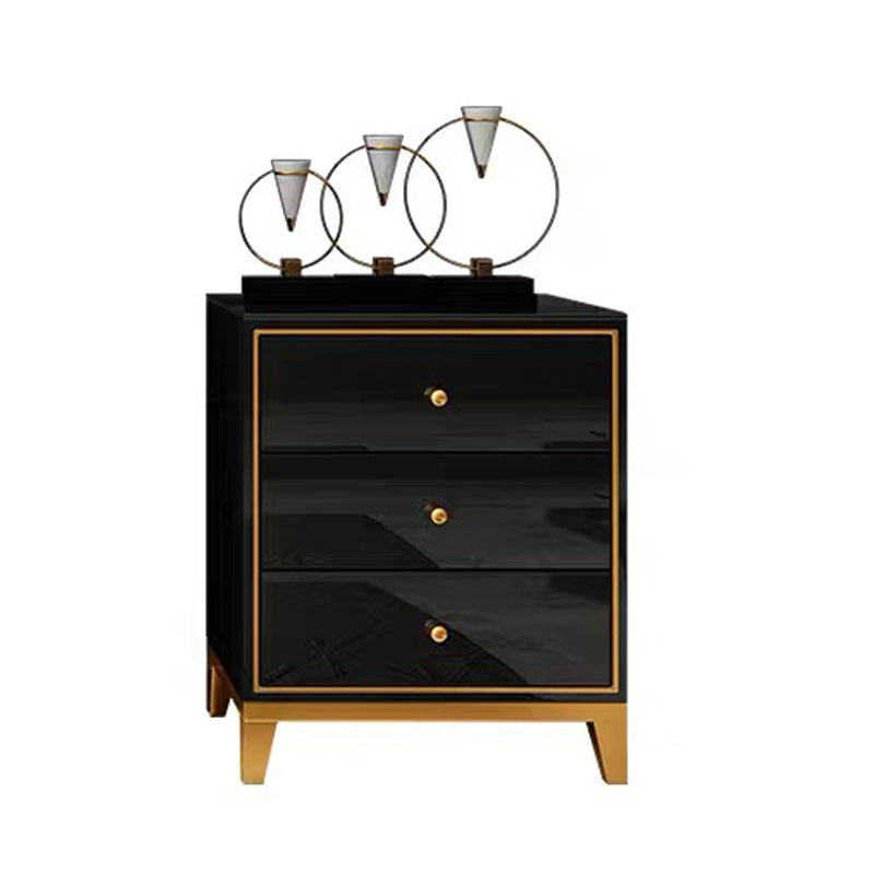 Glam Wooden Bedroom Storage Chest Vertical Chest with Drawers Black 3 Clearhalo 'Bedroom Furniture' 'Dressers & Chests' 'dressers_chests' 'furn' 'furn_dressers_chests' 'Furniture' 5982752