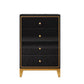 Glam Wooden Bedroom Storage Chest Vertical Chest with Drawers Black 4 Clearhalo 'Bedroom Furniture' 'Dressers & Chests' 'dressers_chests' 'furn' 'furn_dressers_chests' 'Furniture' 5982757