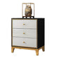 Glam Wooden Bedroom Storage Chest Vertical Chest with Drawers Black White 3 Clearhalo 'Bedroom Furniture' 'Dressers & Chests' 'dressers_chests' 'furn' 'furn_dressers_chests' 'Furniture' 5982759