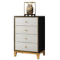 Glam Wooden Bedroom Storage Chest Vertical Chest with Drawers Black White 4 Clearhalo 'Bedroom Furniture' 'Dressers & Chests' 'dressers_chests' 'furn' 'furn_dressers_chests' 'Furniture' 5982760