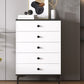 Modern White Storage Chest Dresser Wood Combo Dresser with Drawers and Doors 24"L x 13"W x 35"H 5 Clearhalo 'Bedroom Furniture' 'Dressers & Chests' 'dressers_chests' 'furn' 'furn_dressers_chests' 'Furniture' 5982784