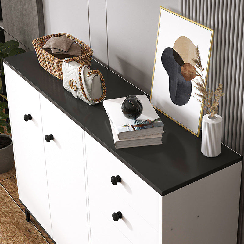 Modern White Storage Chest Dresser Wood Combo Dresser with Drawers and Doors Clearhalo 'Bedroom Furniture' 'Dressers & Chests' 'dressers_chests' 'furn' 'furn_dressers_chests' 'Furniture' 5982787