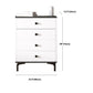 Modern White Storage Chest Dresser Wood Combo Dresser with Drawers and Doors Clearhalo 'Bedroom Furniture' 'Dressers & Chests' 'dressers_chests' 'furn' 'furn_dressers_chests' 'Furniture' 5982796