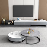 Console de télévision contemporaine Console de stockage de stockage ci-joint avec tiroirs