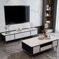 Glam TV Stand Enclosed Storage TV Stand Console with Cabinet