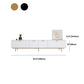 Modern TV Console Contemporary White TV Stand with Storage for Living Room