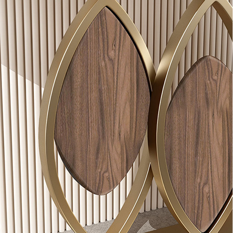 Glam Iron Console Sofa Tafel Half Moon Stone Console Accent Table voor Hall