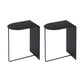 Industrial Metal Nightstand Lower Shelf Bedside Cabinet for Bedroom Black 2 Piece Set Clearhalo 'Bedroom Furniture' 'furn' 'furn_night_stand' 'Furniture' 'night_stand' 'Nightstands' 5983035