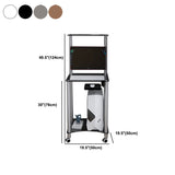 Bedroom Rectangular Office Desk Contemporary Glass Computer Desk