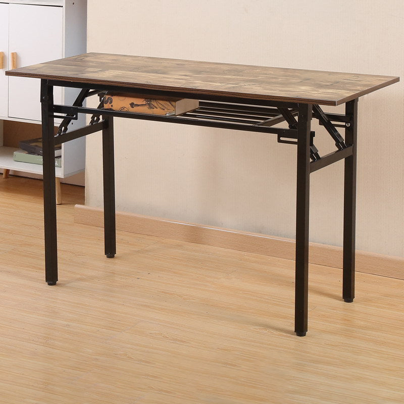 Industrial Rectangular Writing Desk Brown Wooden Office Desk Clearhalo 'furn' 'furn_office_desk' 'Furniture' 'Office Desks' 'Office Furniture' 'office_desk' 5983293