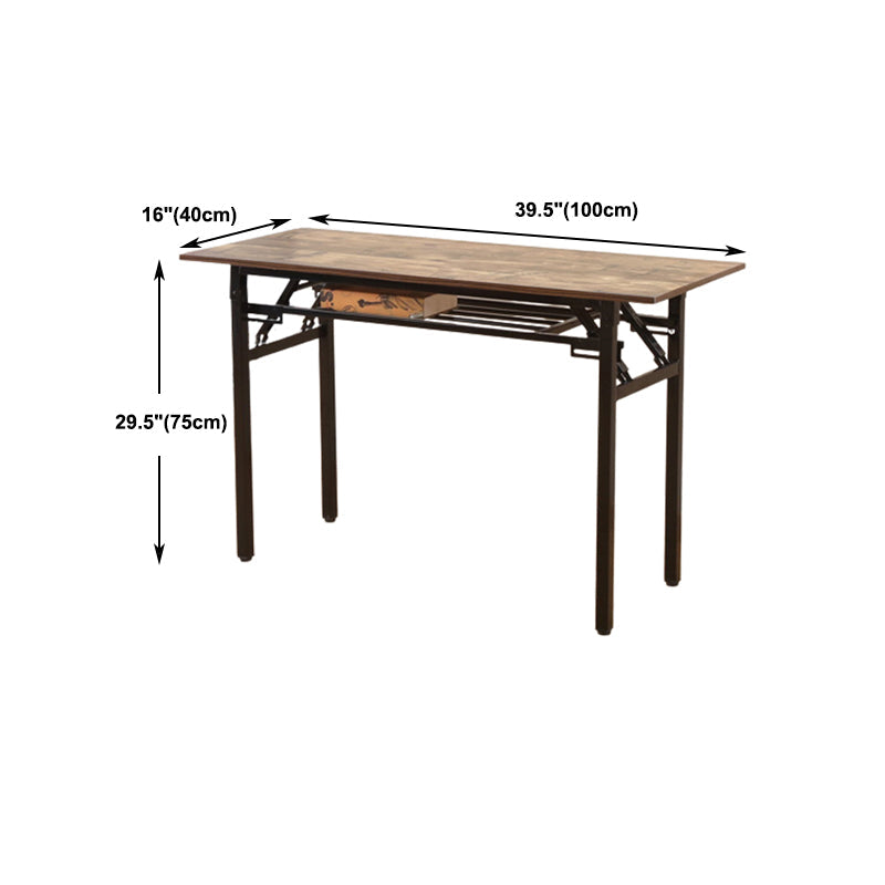 Industrial Rectangular Writing Desk Brown Wooden Office Desk Clearhalo 'furn' 'furn_office_desk' 'Furniture' 'Office Desks' 'Office Furniture' 'office_desk' 5983309