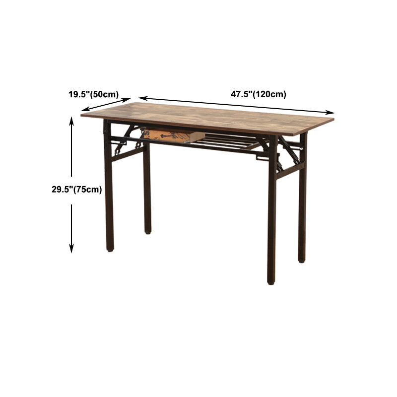 Industrial Rectangular Writing Desk Brown Wooden Office Desk Clearhalo 'furn' 'furn_office_desk' 'Furniture' 'Office Desks' 'Office Furniture' 'office_desk' 5983317
