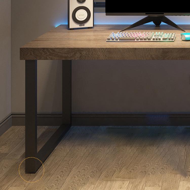 Modern Pine Writing Desk Rectangular Office Desk with Drawer Clearhalo 'furn' 'furn_office_desk' 'Furniture' 'Office Desks' 'Office Furniture' 'office_desk' 5983326