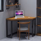 Sled Wooden Writing Desk Industrial Corner Office Desk for Home