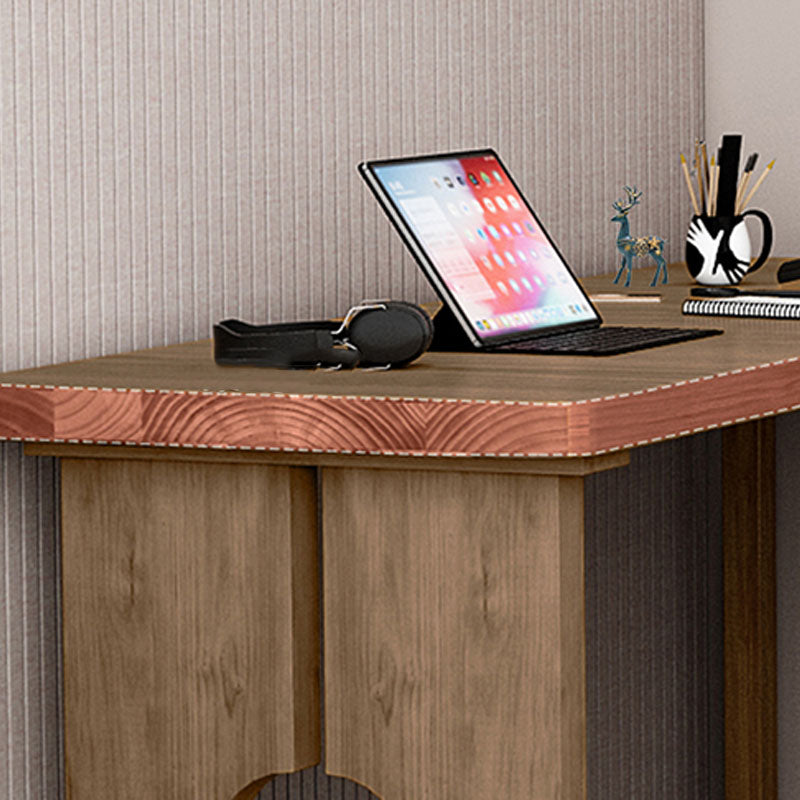 Natural Modern L-Shape Office Desk Home Solid Wood Writing Desk Clearhalo 'furn' 'furn_office_desk' 'Furniture' 'Office Desks' 'Office Furniture' 'office_desk' 5983662