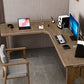 Natural Modern L-Shape Office Desk Home Solid Wood Writing Desk Clearhalo 'furn' 'furn_office_desk' 'Furniture' 'Office Desks' 'Office Furniture' 'office_desk' 5983663