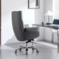 Contemporary Office Chair Wheels Leather High Back Executive Chair Clearhalo 'furn' 'furn_office_chair' 'Furniture' 'Office Chairs' 'Office Furniture' 'office_chair' 5983752