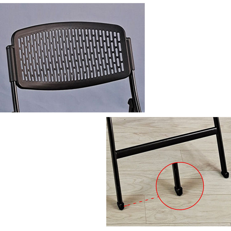16" Wide Contemporary Desk Chair Armless Plastic Office Chair Clearhalo 'furn' 'furn_office_chair' 'Furniture' 'Office Chairs' 'Office Furniture' 'office_chair' 5983791
