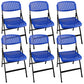 16" Wide Contemporary Desk Chair Armless Plastic Office Chair Blue 6 Piece Set Clearhalo 'furn' 'furn_office_chair' 'Furniture' 'Office Chairs' 'Office Furniture' 'office_chair' 5983796