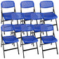 16" Wide Contemporary Desk Chair Armless Plastic Office Chair Blue 8 Piece Set Clearhalo 'furn' 'furn_office_chair' 'Furniture' 'Office Chairs' 'Office Furniture' 'office_chair' 5983798