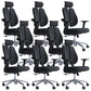 Modern Office Chair with Wheels High-Back Adjustable Arms Mesh Desk Chair Black 8 Piece Set Clearhalo 'furn' 'furn_office_chair' 'Furniture' 'Office Chairs' 'Office Furniture' 'office_chair' 5983847