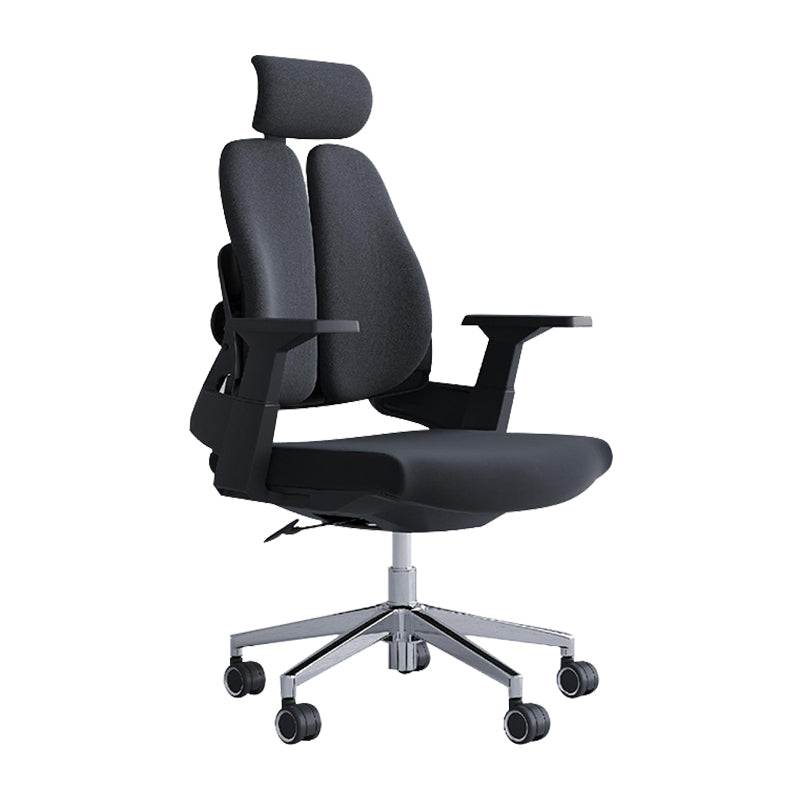 Modern Office Chair with Wheels High-Back Adjustable Arms Mesh Desk Chair Clearhalo 'furn' 'furn_office_chair' 'Furniture' 'Office Chairs' 'Office Furniture' 'office_chair' 5983848