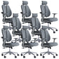 Modern Office Chair with Wheels High-Back Adjustable Arms Mesh Desk Chair Grey 8 Piece Set Clearhalo 'furn' 'furn_office_chair' 'Furniture' 'Office Chairs' 'Office Furniture' 'office_chair' 5983862