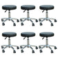 Modern Desk Chair with Wheels Leather Desk Chair in White/Black Black 6 Piece Set Clearhalo 'furn' 'furn_office_chair' 'Furniture' 'Office Chairs' 'Office Furniture' 'office_chair' 5983876