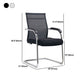 20" Wide Contemporary Desk Chair Black Fixed Arms Mid Back Office Chair